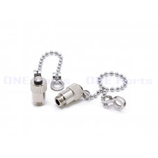 CDCEX-SMA905 SMA905鏈條式防塵帽-外螺紋 防塵套SMA905光纖連接器防塵帽 光纖連接器防塵套 SMA905金屬光纖防塵蓋 耦合器連接器插芯保護帽